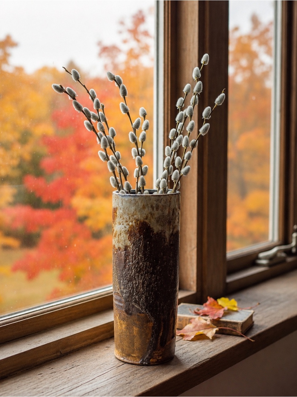 Vintage 1971 Signed Studio Pottery Vase | Handmade Stoneware Drip Glaze Vessel - Picture 17 of 17